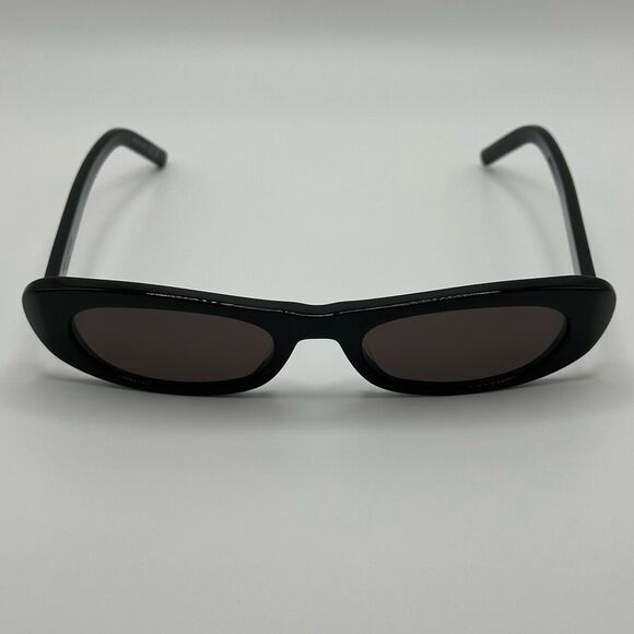 NEW SAINT LAURENT SUNGLASSES SL557 SHADE 001 Black as seen on Hailey Bieber - Picture 5 of 15